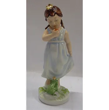 Holčička Žabí královna porcelánová socha česká výroba Royal dux Duchcov 42