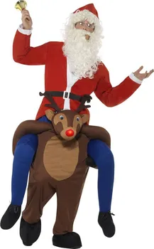 Karnevalový kostým Smiffys Jezdec Santa na sobovi Uni
