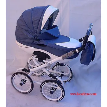 Kočárek Kočárek Symphony Classic TO luxusní kombinovaný velká nafukovací kola Jeans Modrý potah typ rifle