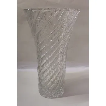 Váza Váza Maxi vysoká velká skleněná křišťálová prolisovávaná krásná O27 Ella