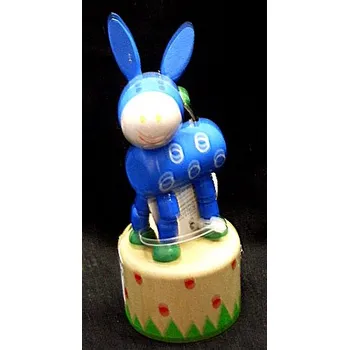 Dřevěná hračka Mačkačka Osel dřevěný