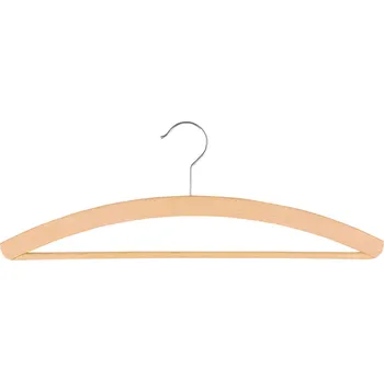 Ramínko Pánské dřevěné ramínko P-V s voskovaným povrchem a kalhotovou tyčí