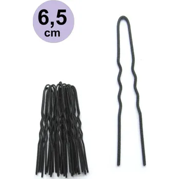 Ostatní Vlásenky do vlasů 6,5 cm 1 balení 20pcs Barva: Černá matná