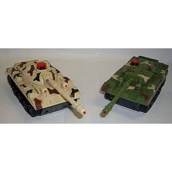 RC model auta RC Tanky 2 kusy svítící zvukové bojující proti sobě