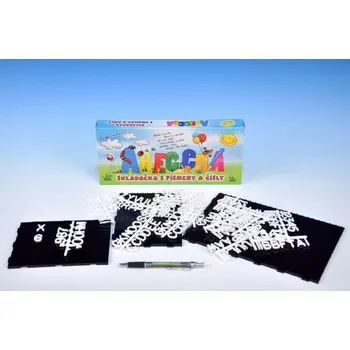 ostatní stavebnice Písmenka a čísla stavebnice plastová v krabici