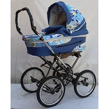 Kočárek Kočárek Laura velká kola modrý květ