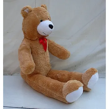 plyšák Medvěd plyšový velký Maxi Edmont béžový s mašlí 120 cm