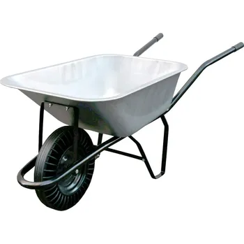 Páčidlo Kolečko stavební 80l pozink plné kolo - smontované