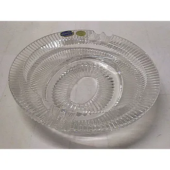 Popelník Popelník kulatý skleněný křištal O135