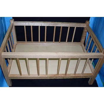 Doplněk pro panenku Postýlka pro panenku dřevěná buková česká výroba