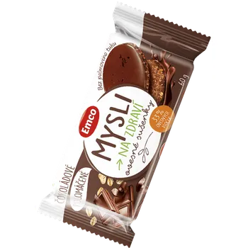 Emco Mysli ovesné sušenky polomáčené čokoládové 60 g