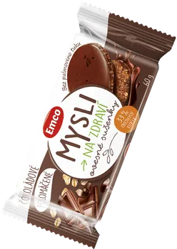 Emco Mysli ovesné sušenky polomáčené čokoládové 60 g