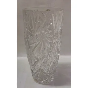 Váza Váza vysoká velká skleněná český křišťál O25 Miloslava