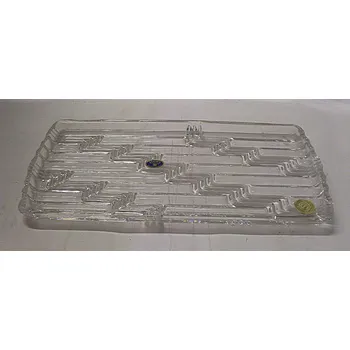 Tác plotna skleněný křišťálový s vlnkami O33 a O316