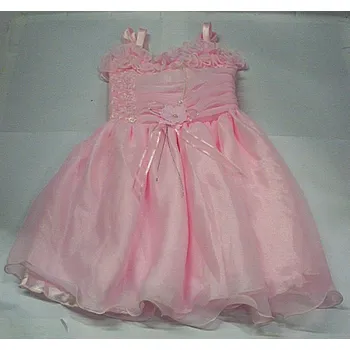 Dívčí šaty Šaty růžové na ramínka pro holčičky družičky