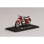 Jawa 500 OHC 1956 motorka model 1:18 - Tmavě Červená
