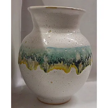 Váza Váza keramická bílá baňatá