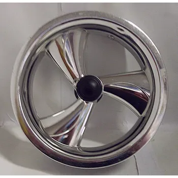 Kolo ke kočárku Ráfek disk na kolo ke kočárku plastový typ Vrtule stříbrný 12 palců se středem