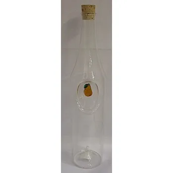 Lahev na hruškovici skleněná menší se špuntem Hruška
