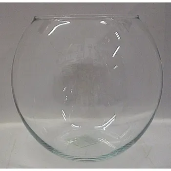 Váza Váza koule skleněná čirá velká průměr 23 cm OS 31