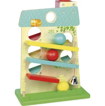 Dřevěná hračka Dřevěný domeček s kaskádou