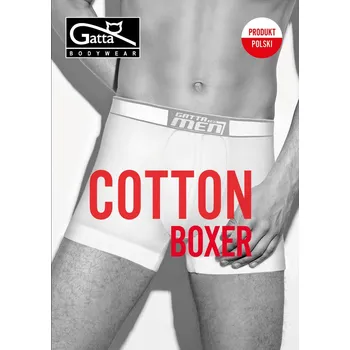 Boxerky Pánské Boxerkyky - Boxerky Bavlněné - GATTA BODYWEAR bílá XXL