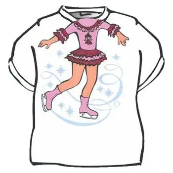 Dívčí tričko Tričko - Krasobruslařka