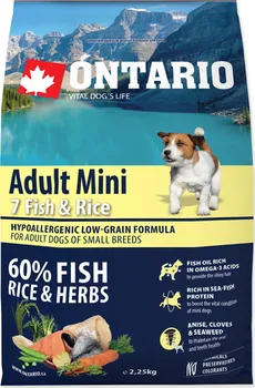 Krmivo pro psa Ontario Adult Mini Fish/Rice