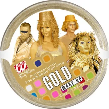 Karnevalový doplněk Make-up - zlatý 25 g
