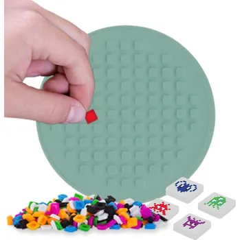 ostatní stavebnice PIXIE CREW mozaikový panel SVÍTÍCÍ VE TMĚ kruh + Brožurka kreativních nápadů + 4 multipixely + 60 malých pixelů zdarma