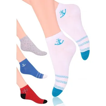 Pánské ponožky Dámské kotníkové ponožky Steven art.114 ecru 38-40