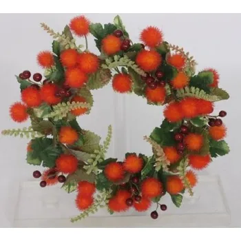 Věnec Věnec podzim bobule oranž. 650-0024