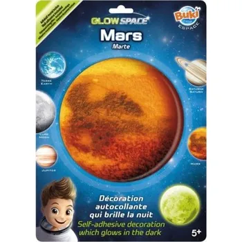 Dětsný nábytek BUKI 3D Planeta Mars svítící dekorace na zeď