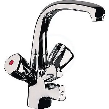 Vodovodní baterie Kludi Dřezová baterie se dvěma kohouty, chrom 317110515