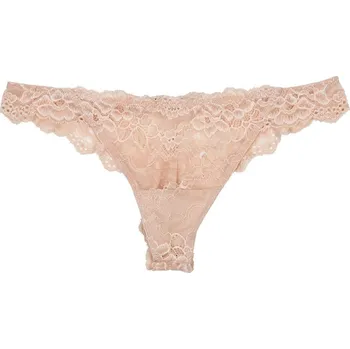 Dámské spodní prádlo Tanga My Fit Lace 37-4053 tělová - Pleasure State L tělo (FRAPPE)