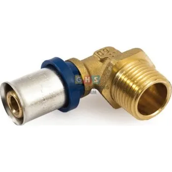 rozdělovač topení PEX-AL-PEX koleno lisovací 16x1/2" vnější - GENERAL HEATING SYSTEM