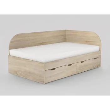 Postel Postel Rea Gary s roštem 120cm-pravá - Postel se šuplíky a roštem