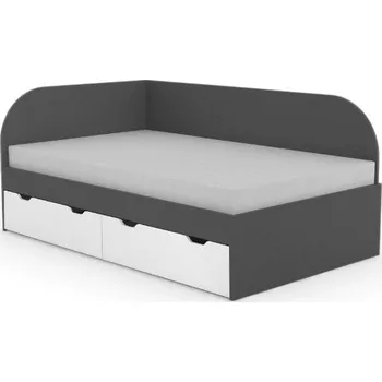 Postel Postel Rea Gary s roštem 120cm -levá - Postel se šuplíky a roštem