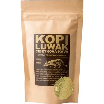 Káva Unique Brands of Coffee Kopi Luwak Arabika zrnková