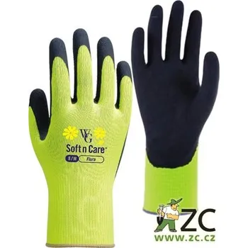 Pracovní oblečení Rukavice Flora limetkové vel.7/S Rosteto