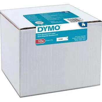 Pásek do tiskárny Dymo D1 40913, 2093096, 9mm x 7 m, černý tisk/bílý podklad, originální pásky, 10ks