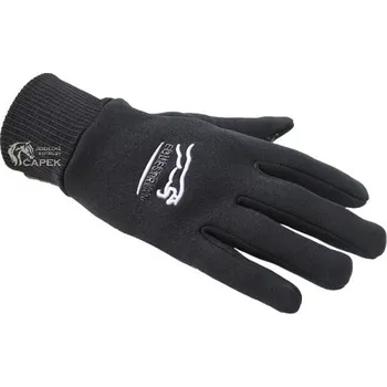 Jezdecké rukavice Rukavice zimní Kentaur -NYLONE FLEECE- - Černá - XL