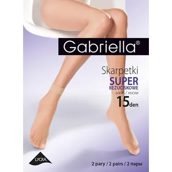 Pánské ponožky Dámské netlačící ponožky Gabriella Super 15 den A'2 nero/černá Univerzální