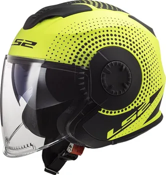 Helma na motorku LS2 OF570 Verso Spin Matt Hi Vis Yellow