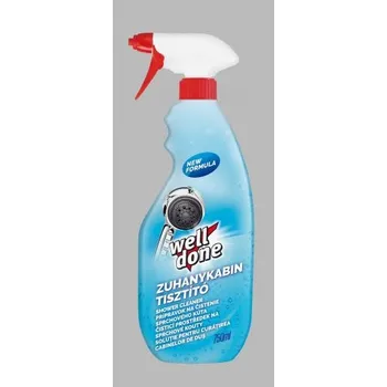 WELL DONE Čistící prostředek na sprchové kouty s rozprašovačem 750 ml