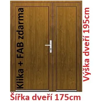 Vchodové dveře Dvoukřídlé vchodové dveře plastové plné Soft Emily 175x195 cm - Akce!