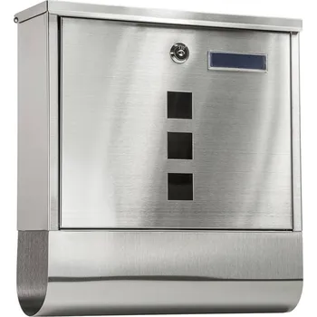 Železářství Nerezová poštovní schránka s držákem na noviny