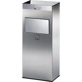 Popelník Kombinovaný volně stojící popelník z ušlechtilé oceli VAR