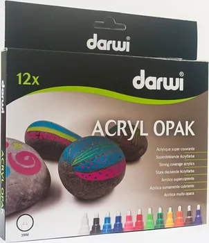 Speciální výtvarná barva Darwi Acryl Opak 12 x 6 ml