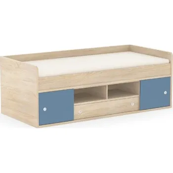 Postel Postel zvýšená Rea Poppo 90cm Dub sonoma/modrá